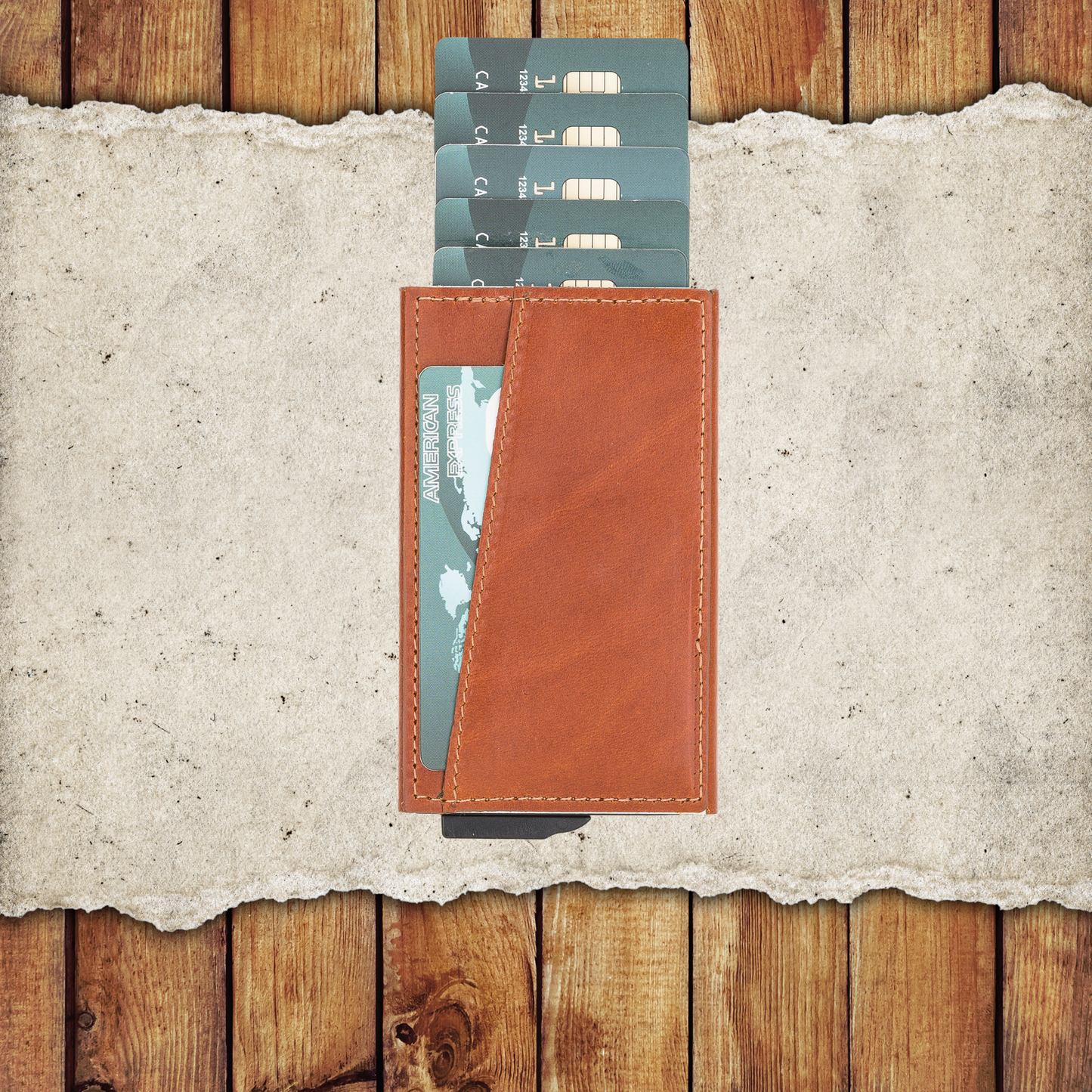 Leather Laser Engraving Card Holder