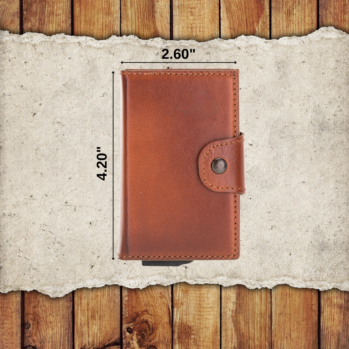 Leather Laser Engraving Card Holder