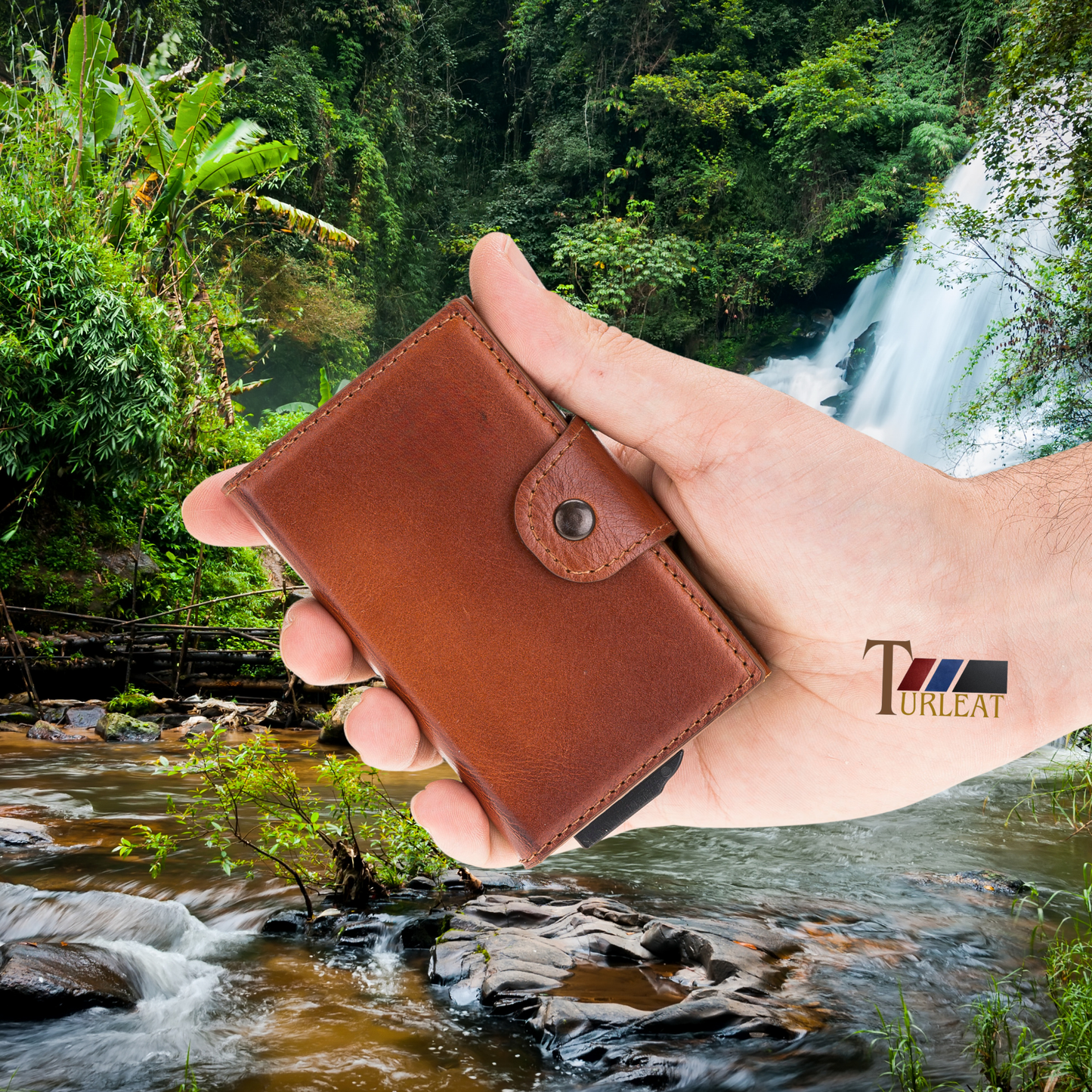 Leather Laser Engraving Card Holder