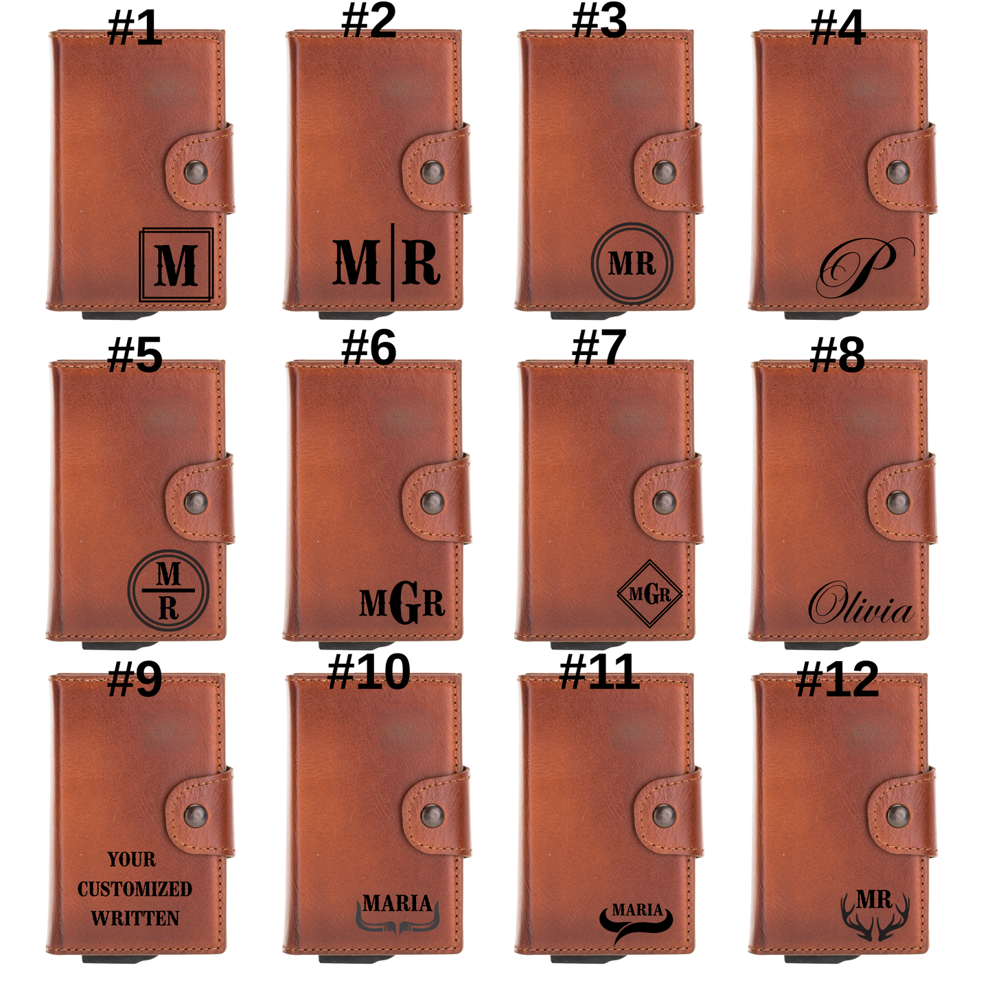 Leather Laser Engraving Card Holder