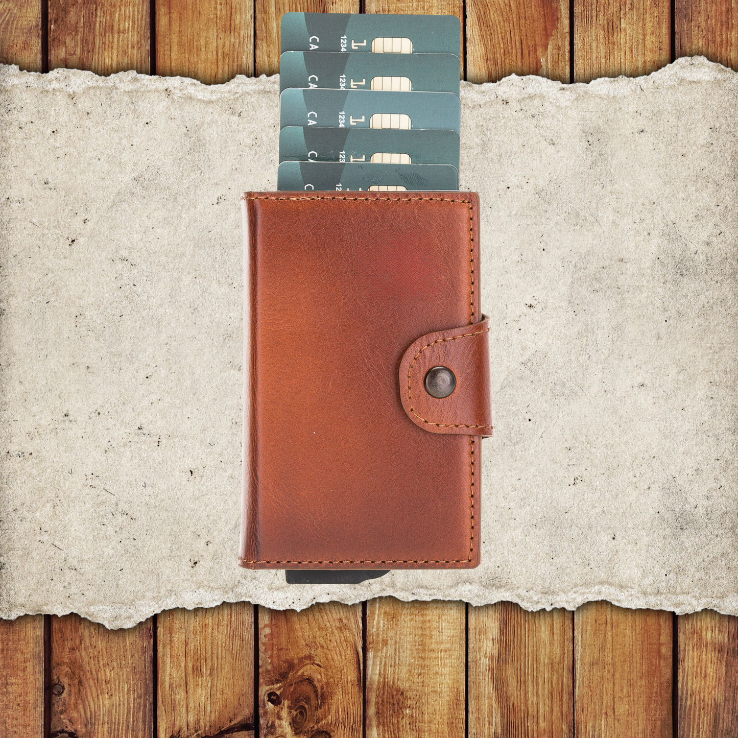 Leather Laser Engraving Card Holder