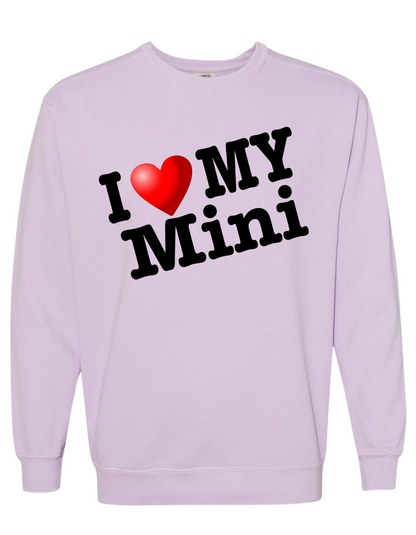COMFORT COLOR I LOVE MY MINI SWEATSHIRT