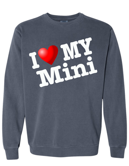COMFORT COLOR I LOVE MY MINI SWEATSHIRT