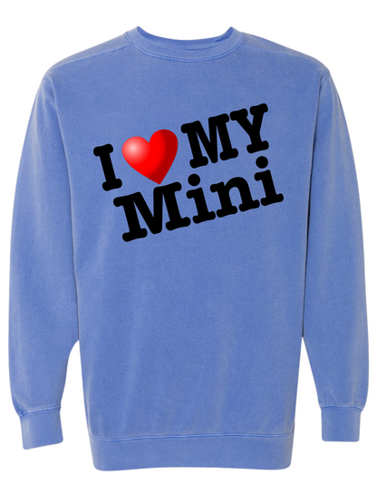 COMFORT COLOR I LOVE MY MINI SWEATSHIRT